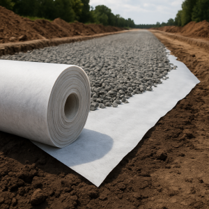 Geotextile Fabric in UAE – Non-Woven PET and PP Sheets for Soil Stabilization